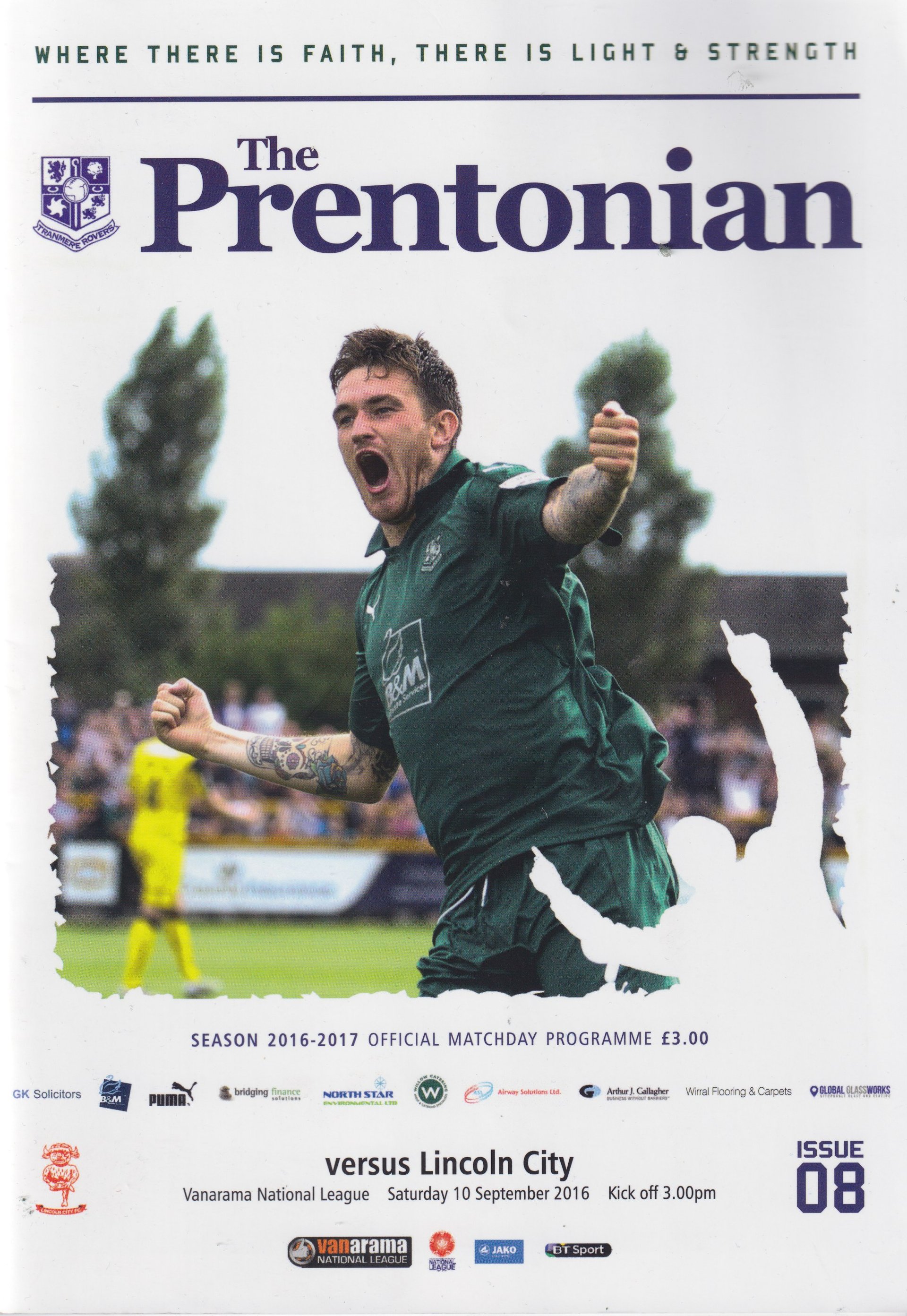 Tranmere Rovers v Lincoln City match programme
